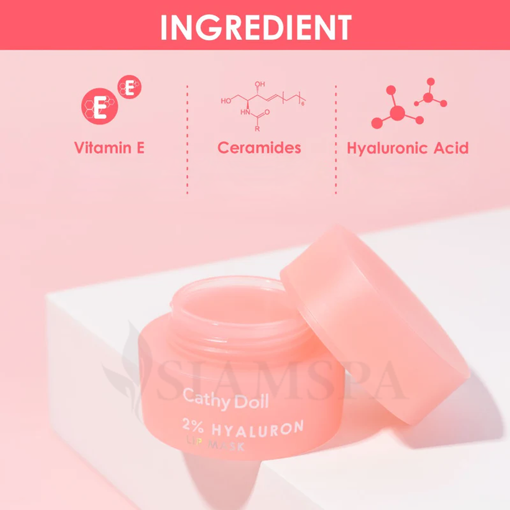 Маска для губ с 2% гиалуроновой кислоты Cathy Doll