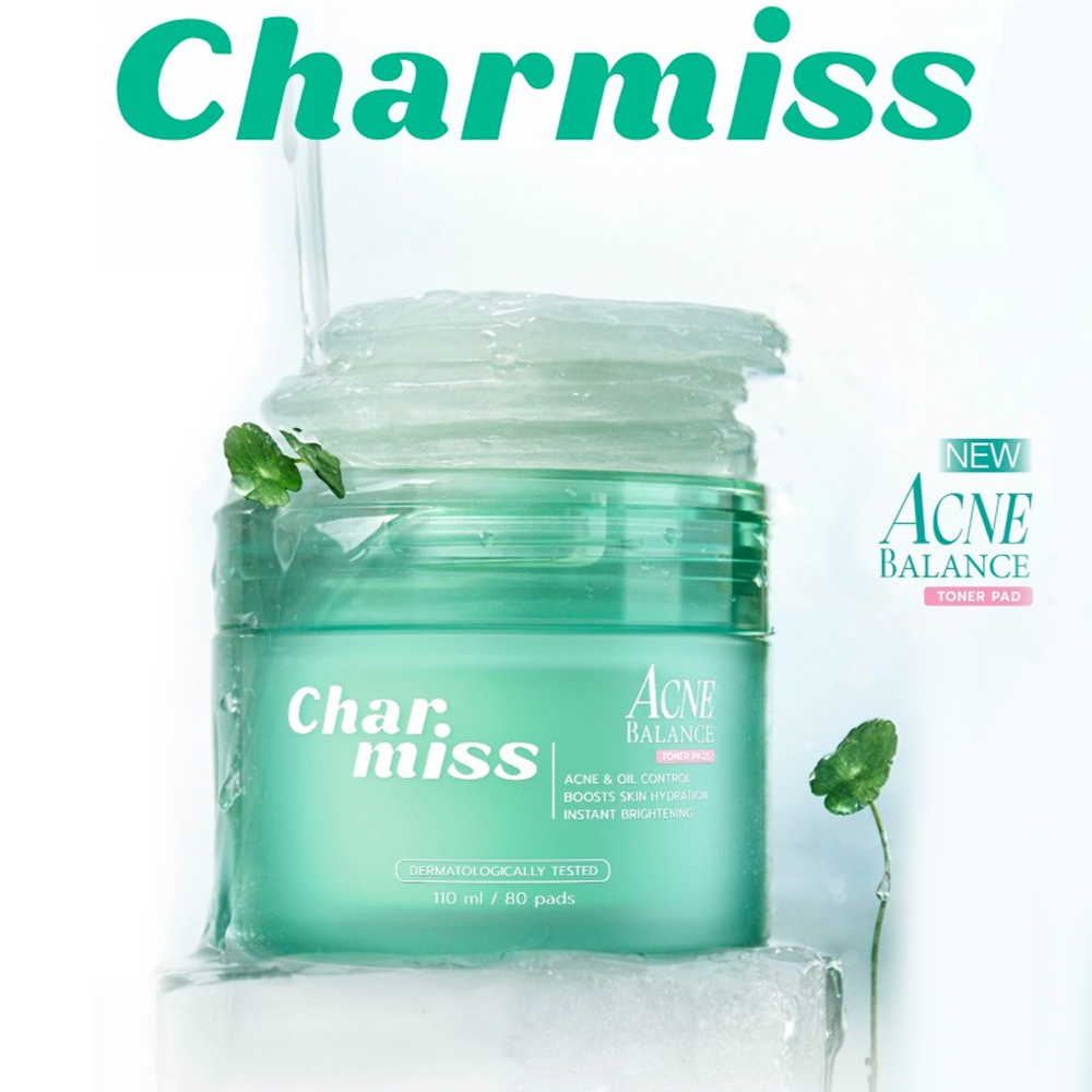 Тонер-пады с ниацинамидом и BHA для очищения и успокоения кожи Charmiss, 80 шт